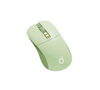 TISHLED Souris de jeu sans fil trimode 2,4 GHz/Bluetooth 5.0/filaire USB-C 5 niveaux DPI rechargeable ergonomique souris optique silencieuse pour iMac/MacBook/ordinateur/ordinateur portable, vert