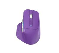 TISHLED Souris de jeu sans fil trimode 2,4 GHz/Bluetooth 5.2/filaire USB-C avec deux molettes de défilement rétroéclairées à DEL RVB 4 niveaux DPI rechargeables souris optiques ergonomiques pour