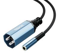 Tisino Câble adaptateur audio stéréo XLR vers jack 3,5mm - 1m, câble adaptateur mini-jack femelle 1/8 pouce vers XLR mâle pour microphones, équipement de diffusion en direct, interfaces audio
