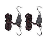 TiSkying Système De Palan pour Le Levage avec Corde Et Crochets, Corde De Poulie De Levage 2pcs 1/4 Pouces Cordes De Levage Coulissantes À Cliquet en Acier Inoxydable