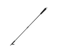 Relaxdays Tisonnier en Fer, Manche en Bois, œillet de Suspension, 91,5 cm, Noir