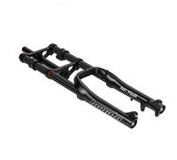 TISORT Fourches À Suspension De Vélo 20 * 4.0 Fat Bike Fourche Avant Descente VTT Air Fourche Double Épaule Voyage 120mm(Schwarz)