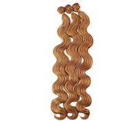 Tissage Cheveux Humain 26 pouces de long faisceaux de cheveux de vague de corps synthétique résistant à la chaleur extension de tissage de cheveux blonds noirs bruns Human Hair Bundles - Extensions de