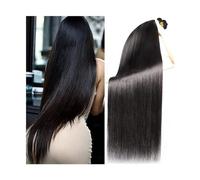 Tissage Cheveux Humain Bone Straight Bundles Extension de cheveux humains 8-40 pouces de longs paquets de cheveux humains raides for les femmes noires 1/3/4 pièces Extension de cheveux brésiliens natu