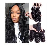Tissage Cheveux Humain Inde Virgin Wave Hair 1 / 3pcs Bundles non transformés vierge Inde Remy Remy Loose Deep Wave Hoiles tisser paquets Extensions de cheveux noirs naturels Human Hair Bundles - Exte