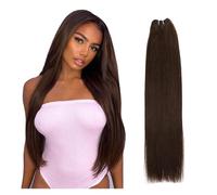 Tissage Cheveux Humain Tissage en lot brésilien Remy lisse, Extensions de cheveux, ratio élevé, 14 à 28 pouces, 100 g/pièce Human Hair Bundles - Extensions de cheveux(Size:1Pcs/Lot,Color:#2_26INCHES)