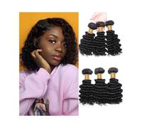 Tissage Cheveux Naturels Extensions de cheveux brésiliens Remy ondulés de 25 à 45 cm Extensions Cheveux Humains(14 16 18)