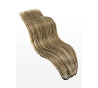 Tissage en cheveux naturels - 100g - 50cm - qualité du luxe professionnel - M18/24 mélange blond foncé naturel cendré & blond cendré clair
