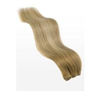 Tissage en cheveux naturels - 100g - 60cm - qualité du luxe professionnel - B18/24 balayage blond foncé naturel cendré & blond cendré clair