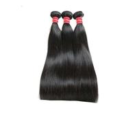 Tissage en lot naturel lisse non traité, couleur naturelle, 8 à 34 pouces, 3/4 pièces, 20, 22, 24, 26, trame du donneur, > = 15%