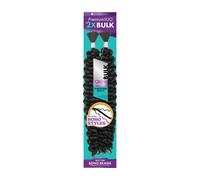 Tissage en vrac sensationnel PremToo - Mélange de cheveux humains ondulés 2x pour des styles bohèmes sans nœuds ou bouclés - 1 paquet (22 pouces