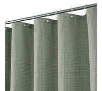 Tissage gaufré Rideau de douche en tissu - Motifs diamants, à l'hôtel de luxe, Heave Duty, hydrofuge, SPA - piqué, 177,8 x 182,9 cm pour décoration de salle de bain Rideaux 70x72 IN sauge