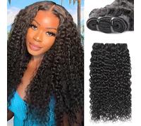 Tissage Naturel Cheveux Humain Water Wave Human Hair Bundles 14 14 14 Inch 12A Curly Bundles Human Hair 100% Unprocessed Brazilian Virgin Wet and Wavy Weave Extensions