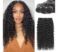 Tissage Naturel Cheveux Humain Water Wave Human Hair Bundles 20 20 20 Inch 12A Curly Bundles Human Hair 100% Unprocessed Brazilian Virgin Wet and Wavy Weave Extensions