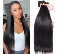Tissage Naturel Cheveux Mayfair cheveux humains droits paquets 1/3/4 pièces naturel noir pas cher Extensions de cheveux humains 8-30 pouces vendeurs de cheveux en gros Hair Extension(30inches)