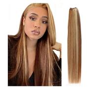 Tissage Tissage en lot brésilien Remy lisse, Extensions de cheveux, ratio élevé, 14 à 28 pouces, 100 g/pièce Extensions de cheveux (Size : 1Pcs/Lot, Color : P8-24_26INCHES)