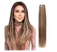 Tissage Tissage en lot brésilien Remy lisse, Extensions de cheveux, ratio élevé, 14 à 28 pouces, 100 g/pièce Extensions de cheveux (Size : 1Pcs/Lot, Color : P4-18-613_26INCHES)