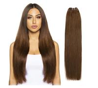 Tissage Tissage en lot brésilien Remy lisse, Extensions de cheveux, ratio élevé, 14 à 28 pouces, 100 g/pièce Extensions de cheveux (Size : 1Pcs/Lot, Color : #4_26INCHES)