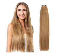 Tissage Tissage en lot brésilien Remy lisse, Extensions de cheveux, ratio élevé, 14 à 28 pouces, 100 g/pièce Extensions de cheveux (Size : 1Pcs/Lot, Color : 27_26INCHES)