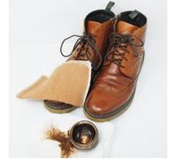 TISSAGES DE BEAULIEU - Carré laine lustrage cuirs et bois 18x20 cm