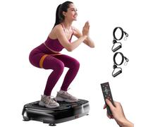 TISSCARE Plateforme Vibrante,Plaque Vibrante Fitness pour maigrir,120 Vitesses, capacité de Charge de 400lbs, appareils de Fitness brûle-Graisses et Sculptant Le Corps pour Hommes et Femmes.
