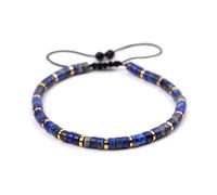 tissé à Sept Couleurs Lapis Lazuli, Bijoux Spirituel perlé de Pierre précieuse 4 mm réglable, élégant Charme de Chance (10)