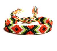 tissé, Accessoires de Corde tissés à la Main, Bracelets tissés Népal National Wind tissé Rouge Vert Chanceux Transport amitié amiope à Main, Accessoires de vêtements personnalisés Bijoux