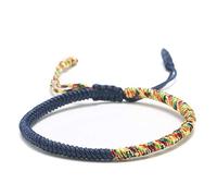 tissé, Bijoux de Corde tibétaine taculé à la Main, Joint de nœud de Diamant Bleu, Naissance de l'année, Vent National, Hommes Femmes, Accessoires de vêtements personnalisés