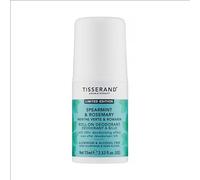 Tisserand Déodorant roll-on naturel - menthe verte et rose - Unisexe - 75 ml - Protection biologique et longue durée - 1 flacon de déodorant
