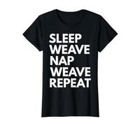 Tisseur de Tissage pour Dormir T-Shirt Graphique avec Valeur, Femme, Noir, S