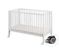 tiSsi® Lit enfant à barreaux 60x120 cm blanc, bois - Gr. 70x140 cm
