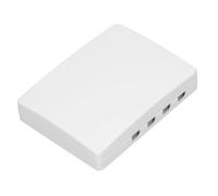 Tissot Boîtier de distribution en fibre de verre - 4 ports - 15x11 - Plastique blanc - Montage mural - Plaque rabattable - Mini boîtier SC FC