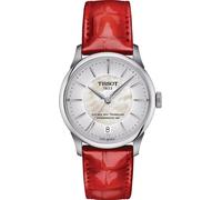 Tissot Montre Rouge Analogique Femmes T-classic Chemin Des Tourelles Powermatic