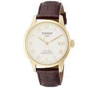 TISSOT HOMME 39MM BRACELET CUIR NOIR SAPHIRE AUTOMATIQUE MONTRE T0064073626300