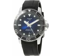 Montre Tissot T-Sport Seastar 1000 Powermatic 80 cadran bleu bracelet caoutchouc noir 43 mm Homme