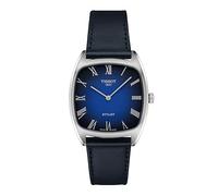 Tissot Montre à Quartz Suisse, Cadran Bleu Marine et Bracelet en Cuir, 32 mm, boîtier en Acier Inoxydable, T1599091604300