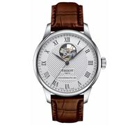 Tissot Montre Le Locle powermatique 80 Open Heart Cuir Marron