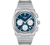 TISSOT Montre PRX Chrono Automatique Homme, Cadran Bleu et Blanc