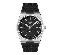 Tissot PRX T1374101705100 Montre à quartz avec boîtier en acier inoxydable 316L Noir Caoutchouc, noir, Moderne
