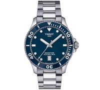 Tissot Seastar 1000 40 mm time only watch blue background T120.410.11.041.00