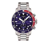 Tissot Seastar 1000 red and blue chronograph watch for men T120.417.11.041.03 316L steel