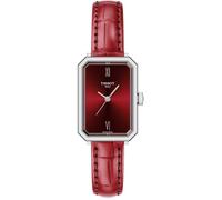 Tissot SRV Montre à Quartz Suisse pour Femme, boîtier en Acier Inoxydable, Cadran Rouge, T1601101642300