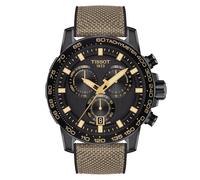 Tissot Supersport Chrono Montre Homme Noir T125.617.37.051.01, Noir/Beige, Bracelet