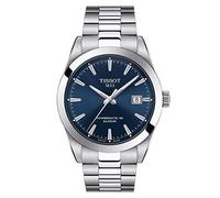 Montre Tissot T-Classic Gentleman Powermatic 80 Silicium cadran bleu bracelet acier 40 mm Homme