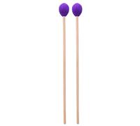 Tissting 1 Paire Mailloches Marimba Manche Hêtre Laine Mélangée, Accessoires Instrument Percussion Xylophone pour Musiciens Professionnels et Amateurs (Violette)
