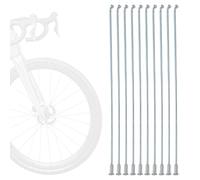 Tissting 10 Pièces Rayons de Vélo, 13G 2.2 mm Rayon Roue Vélo Rayons Accessoires Vélo Montagne Rayons de Taille en Option (190mm/7.48in)