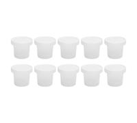 Tissting 10 Verrines en PP Résistantes à la Chaleur pour Pudding Yaourt - 10 Verrines Avec Couvercles Réutilisables pour Desserts Glaces et Fruits 8.5cm/3.3 (500 ml)