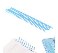 Tissting 10pcs Bobines de Reliure 34 Trous épines de Reliure 15mm Bandes de Reliure Kit Bobines de Papeterie Résistant à l'usure pour la Fabrication de Cahiers de Documents(Bleu)