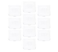 Tissting 10PCS Portes d'entrée de Ruche, Outil de Ruche de Porte d'entrée de boîte de Nuc de Ruche, fenêtre d'ouverture de Ventilation de boîte de Nuc de Ruche en Plastique pour Les (Blanc)