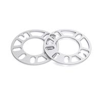 Tissting 2 Pièces Épaisseur de Roue Goujon 5mm 150mm OD 78mm ID Argent Écrou Goujon Cales Plaque Voiture Moto en Alliage D'Aluminium Entretoises de 4/5 Roue à Crampons